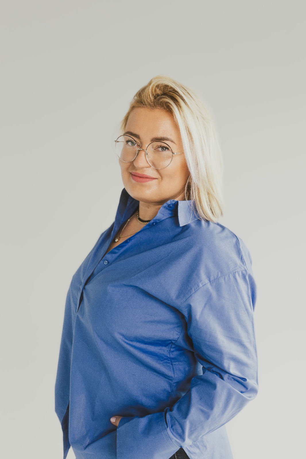 Dominika Gaweł podczas pracy